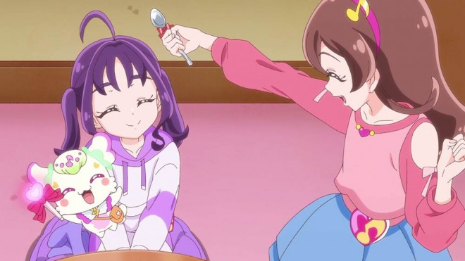 Scene from You and Idol Pretty Cure
